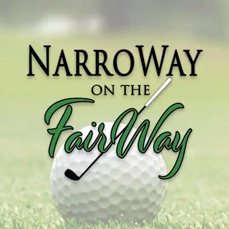 golf tournament logo with golf ball