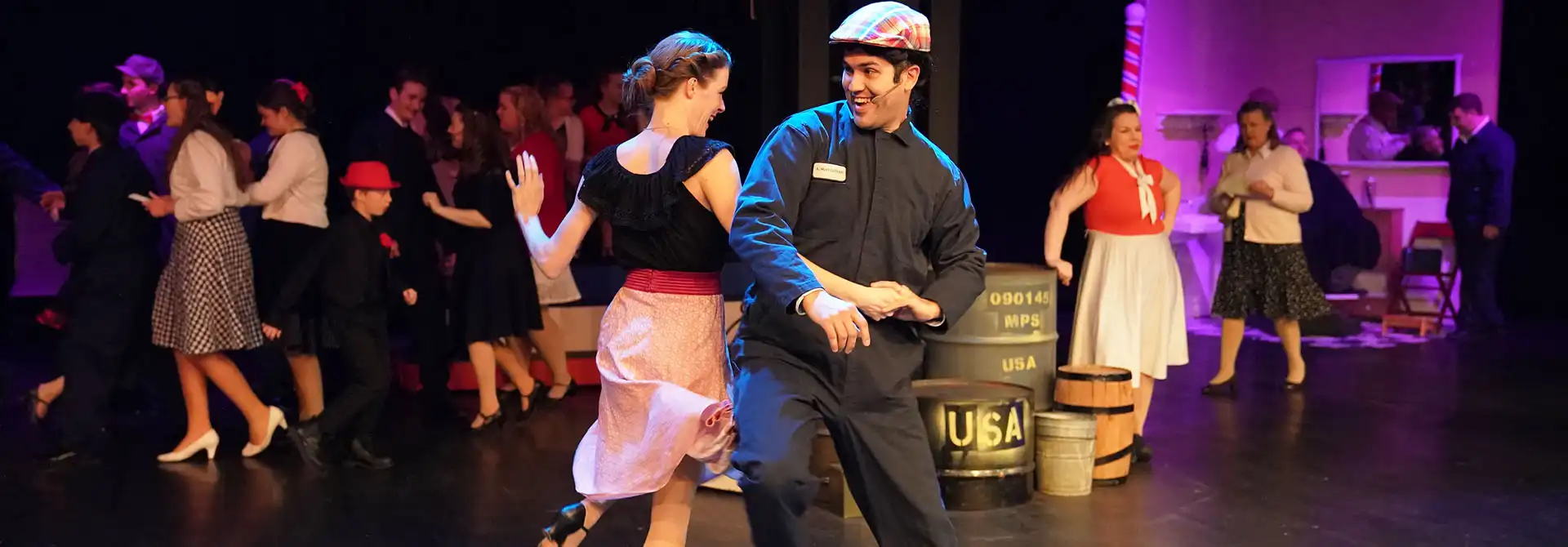 1940's swing dancers